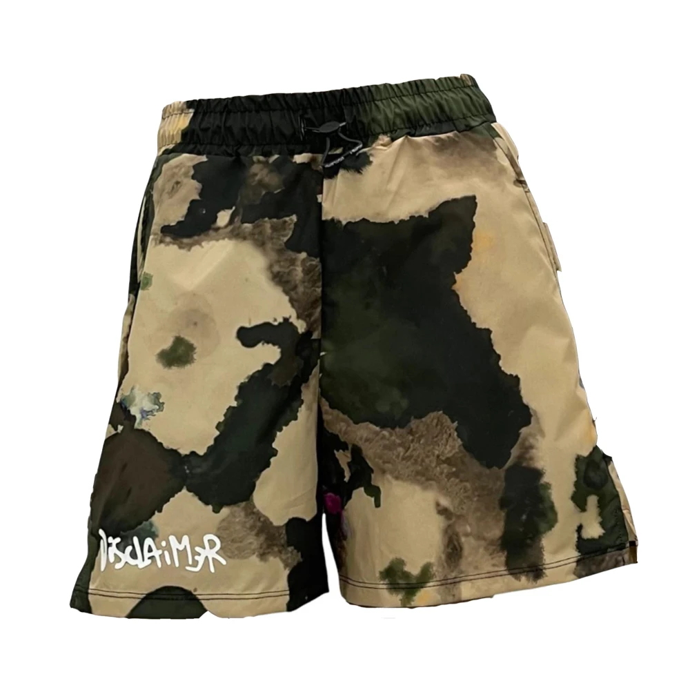 Disclaimer Camo Bermuda Shorts met Logo Brown Dames