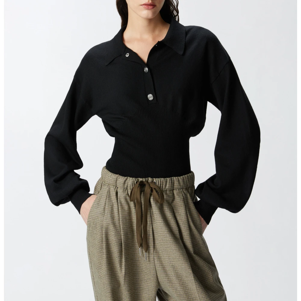 pinko Stijlvolle Rimontaggio Sweater Black Dames