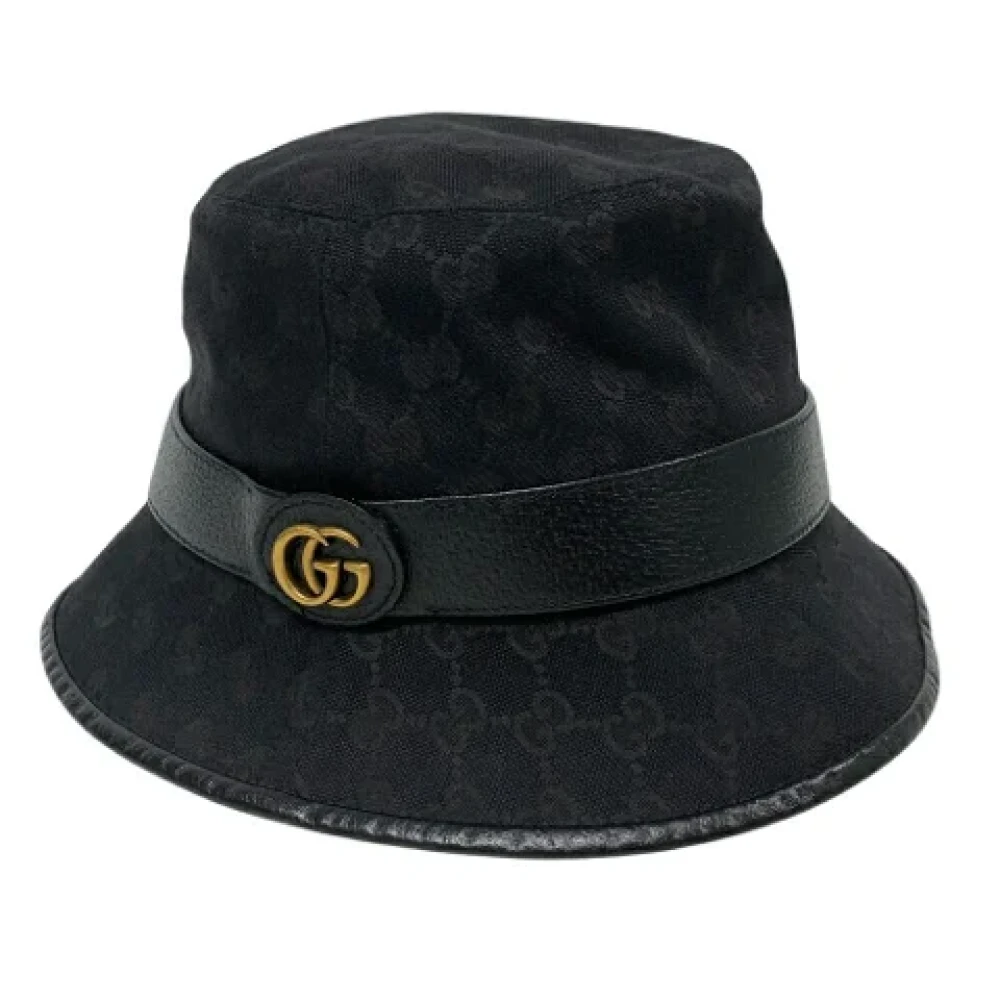 Gucci Vintage Pre-owned Fabric hats Black Dames