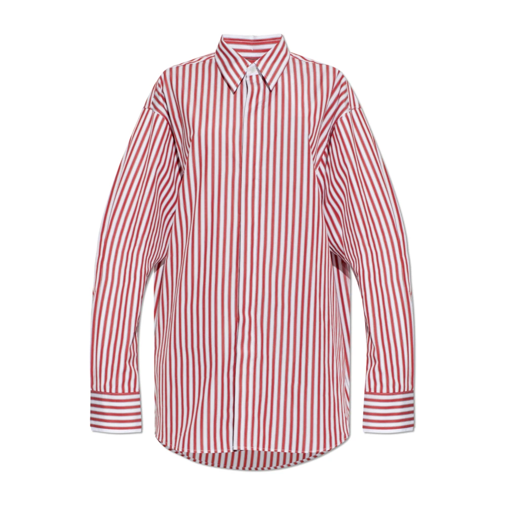Ami Uomo Rosso Camicia A Righe - Immagine 3