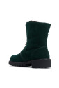 bottines-en-cuir-vert-avec-fourrure