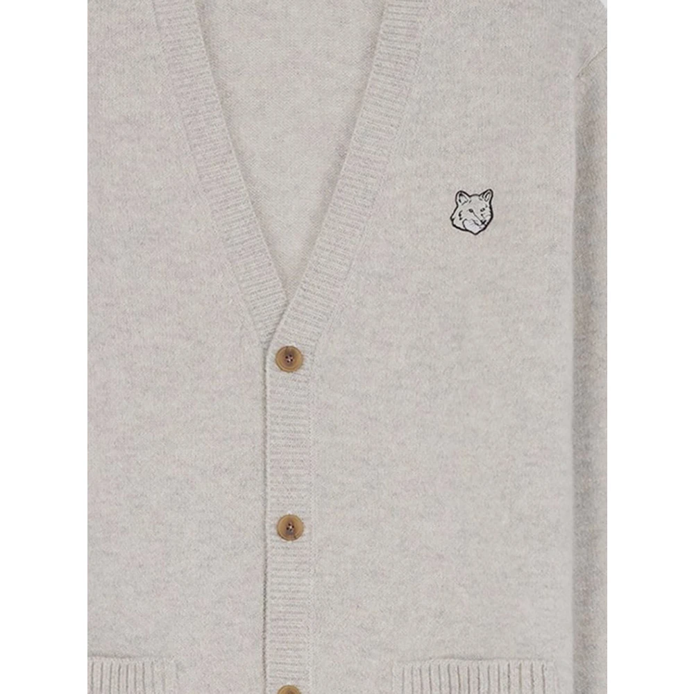 Maison Kitsuné Vos Cardigan Gray Heren