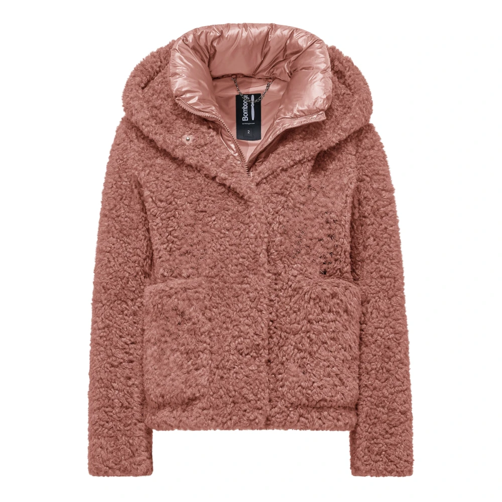 Bomboogie Donna Rosa - Eleganza Bimaterico Invernale Short Coat - Jackets - M