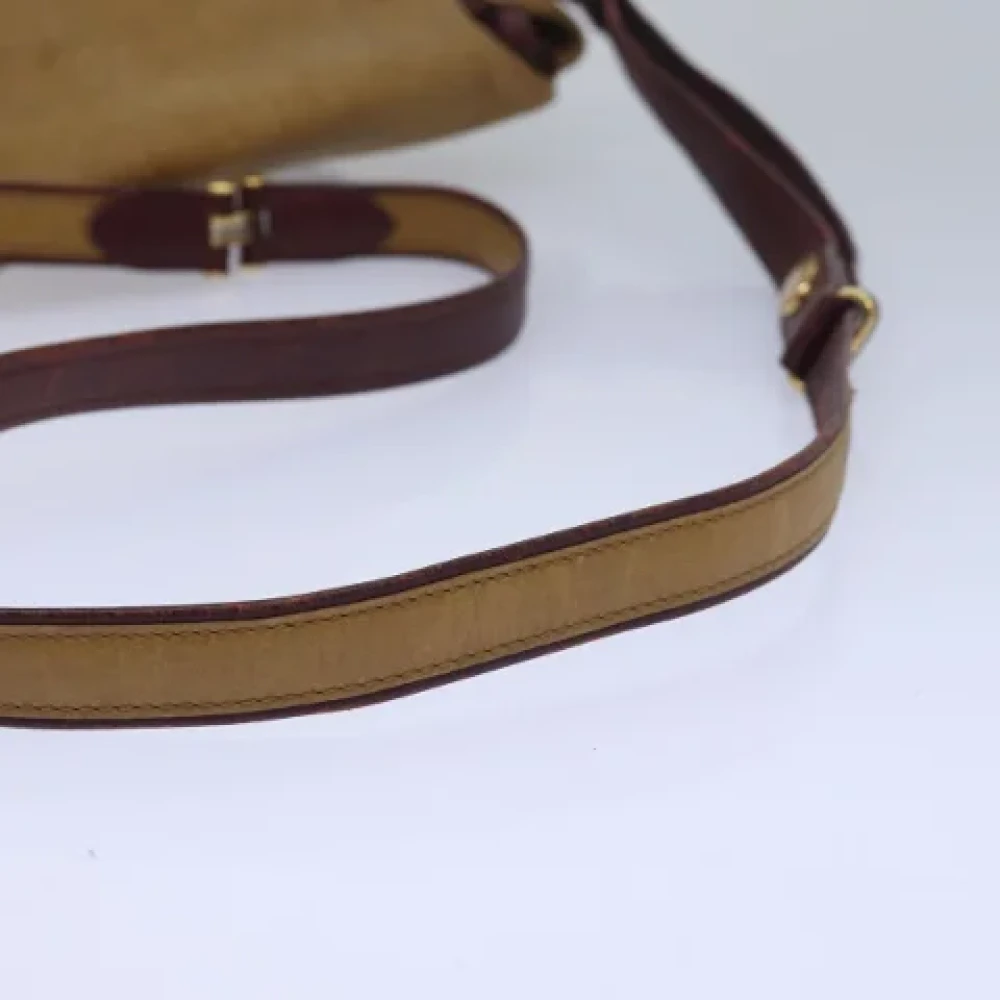 Cartier Vintage Pre-owned Leather shoulder-bags Beige Dames