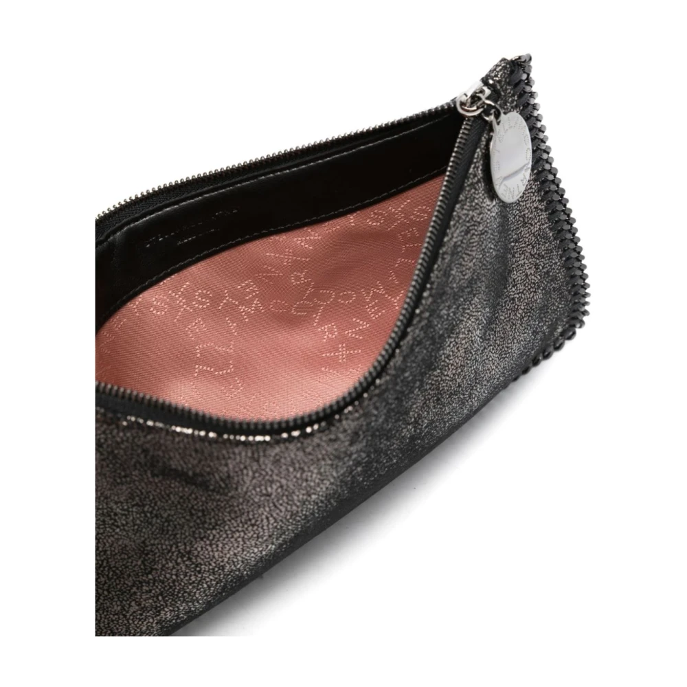Stella Mccartney Metallic Grijze Ketting Schoudertas Gray Dames