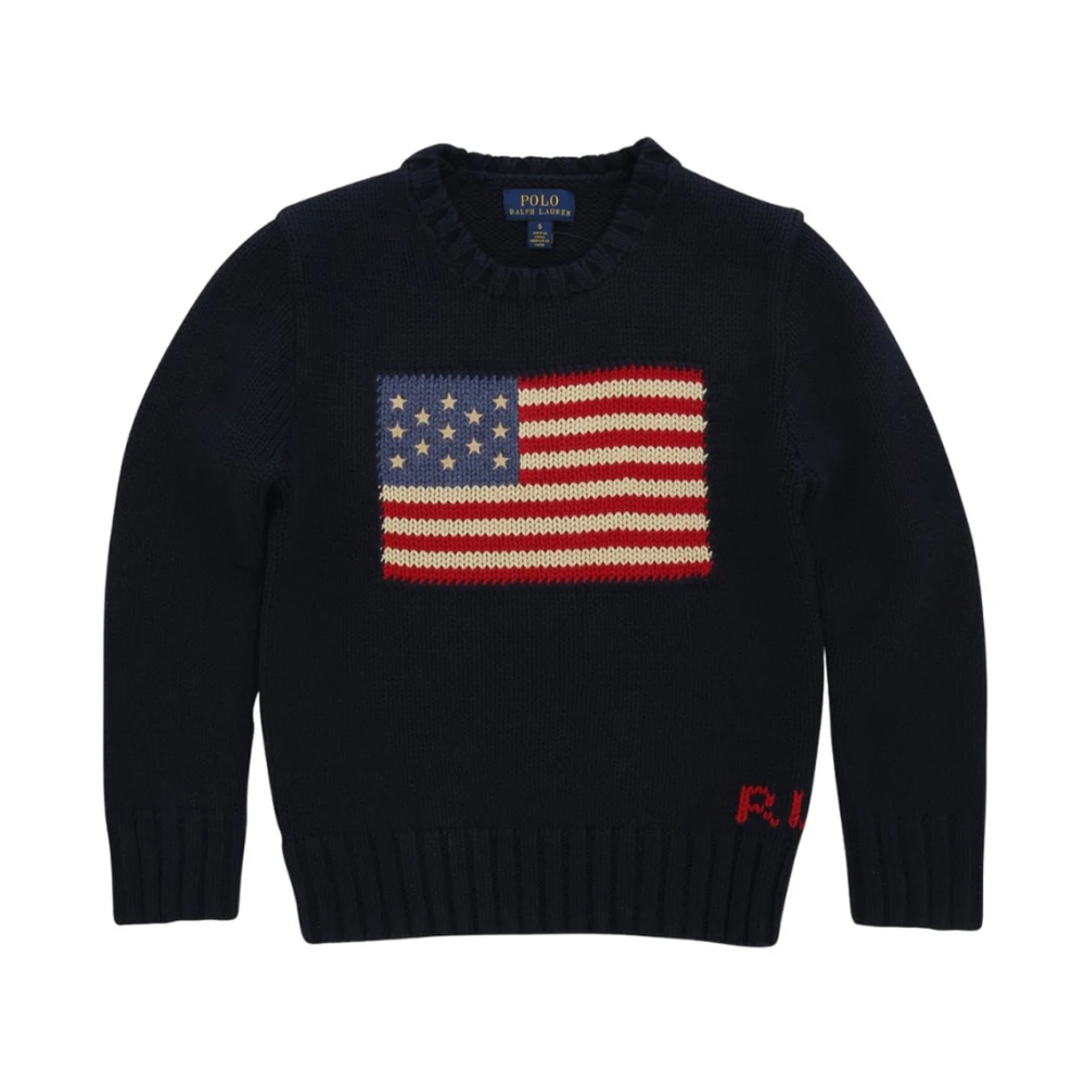 Ralph Lauren Boys Blue 323668285001 O-Neck Jumpers