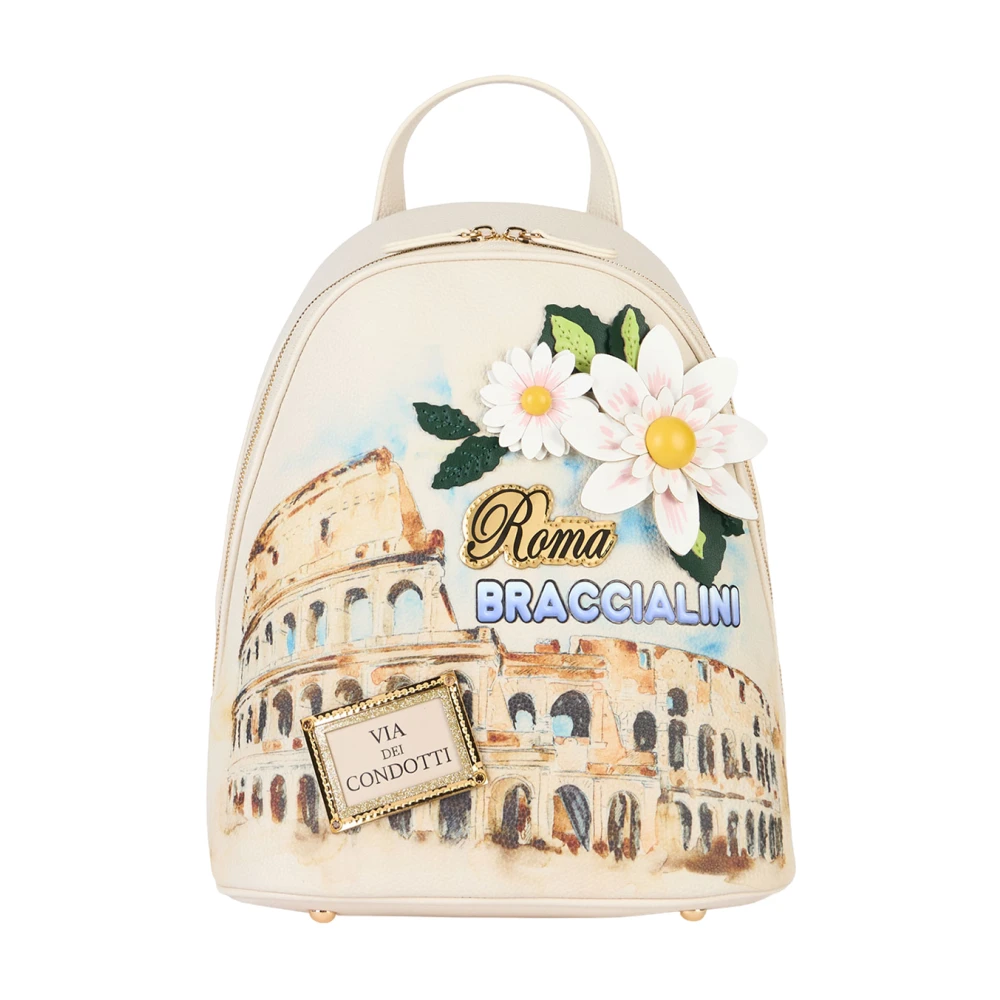 Braccialini Rome-geïnspireerde Polyester Rugzak met Ontwerpen Multicolor Dames