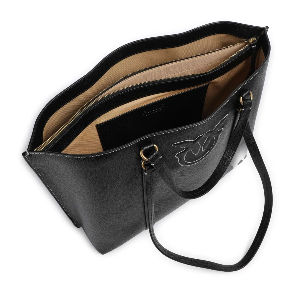 pinko Miranda Shopper Tas Black Dames