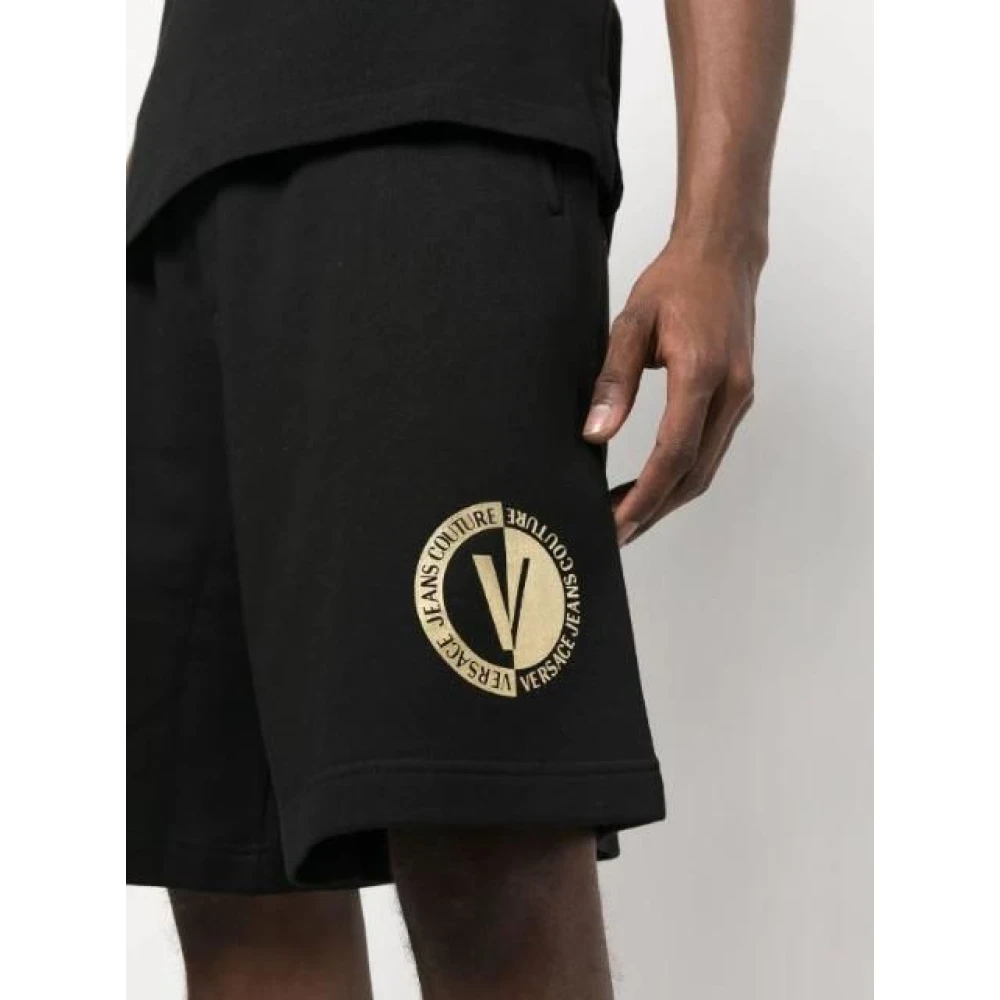 Versace Jeans Couture Zwarte Shorts met Urban Twist Black Heren