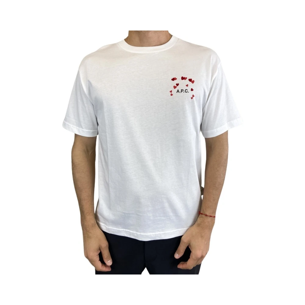 A.p.c. Wit T-shirt met korte mouwen White Heren