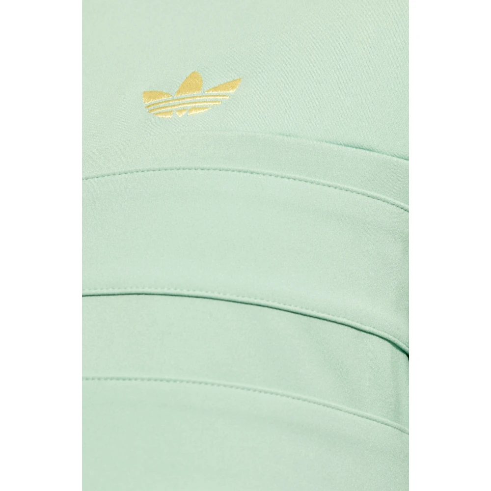 adidas Originals Sweatshirt met ritssluiting en opstaande kraag Green Heren