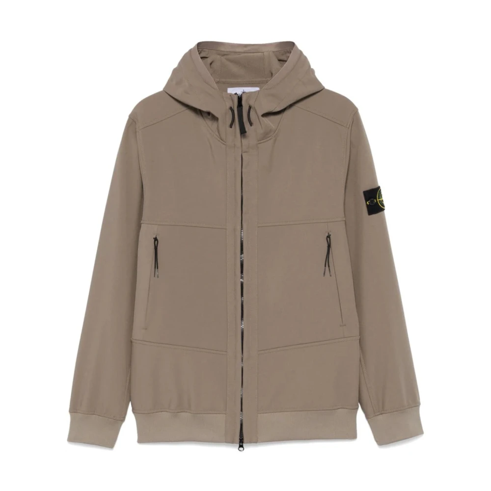 Stone Island Vattenavvisande huva jacka Brown, Herr