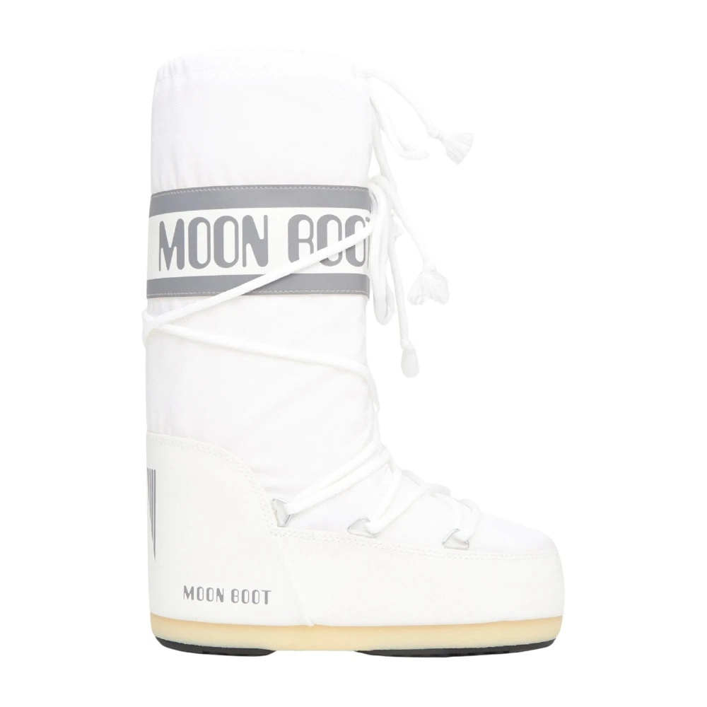 Moon Boot Women's White Skiing & Snowboarding, 9 Uk, Icon Nylon Boot