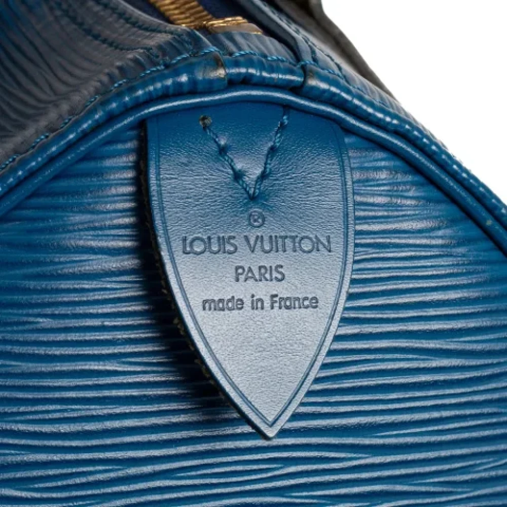 Louis Vuitton Vintage Pre-owned Leather handbags Blue Dames