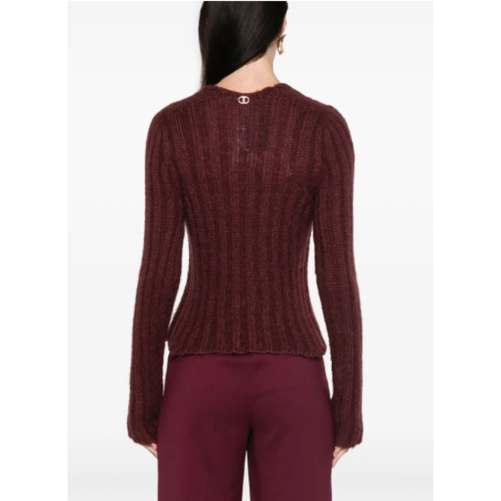 Twinset Stijlvolle Sweater Set Brown Dames