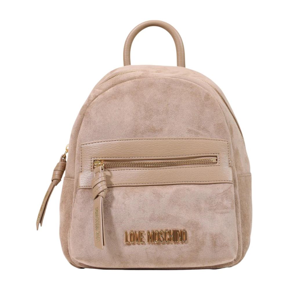 Love Moschino Jc Backpack - Female - Backpacks - Beige - One Size - Bags