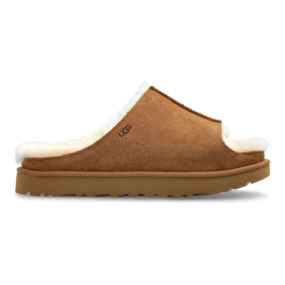 Ugg Brown Slippers, Female, 6 Uk, Greenport Slide