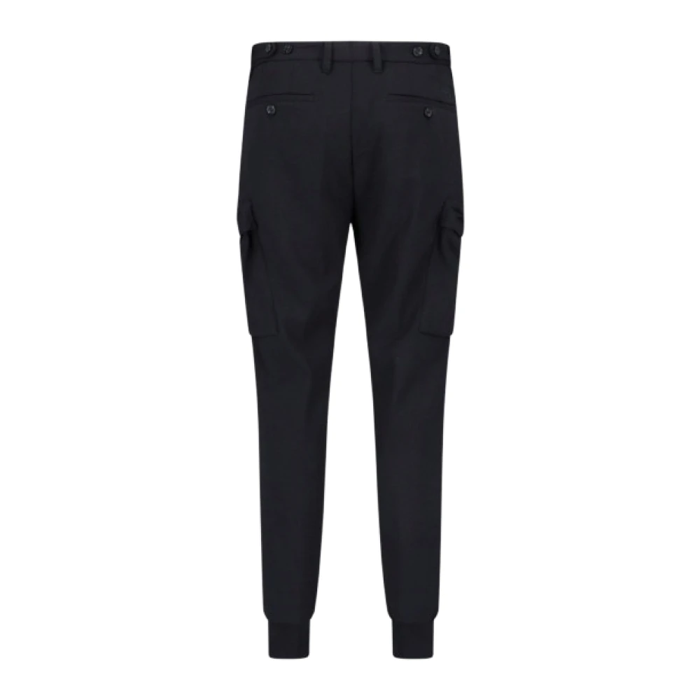 Diesel Slim-fit Cargo Broek met Ritssluiting Black Heren