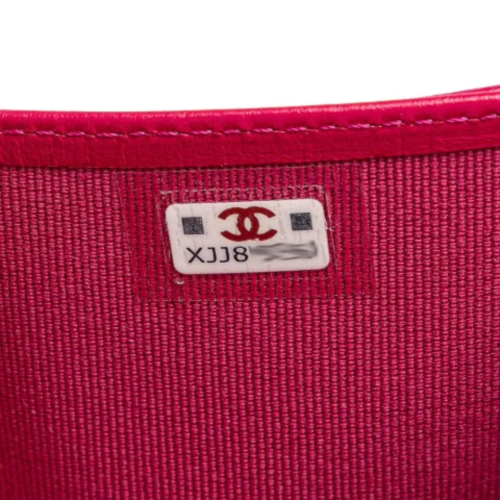 Chanel Vintage Pre-owned Leather wallets Pink Dames