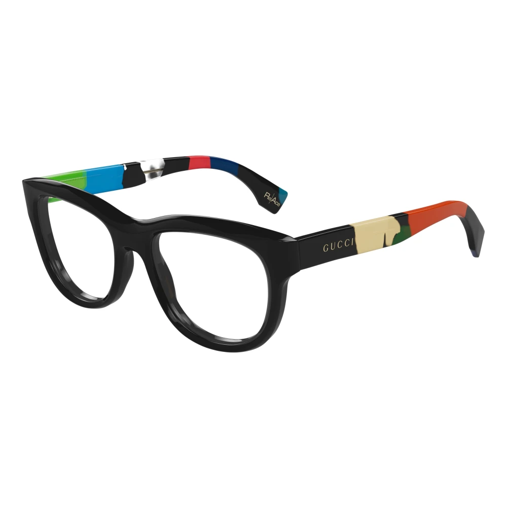 Gucci Mode Bril in Zwart Black Heren