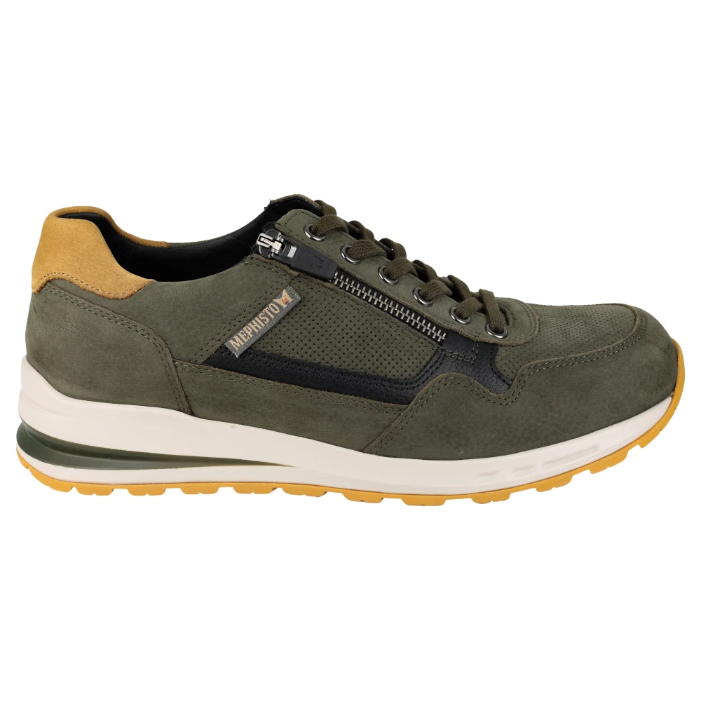 Mephisto Groene vetersneaker Bradley Heren Schoenen