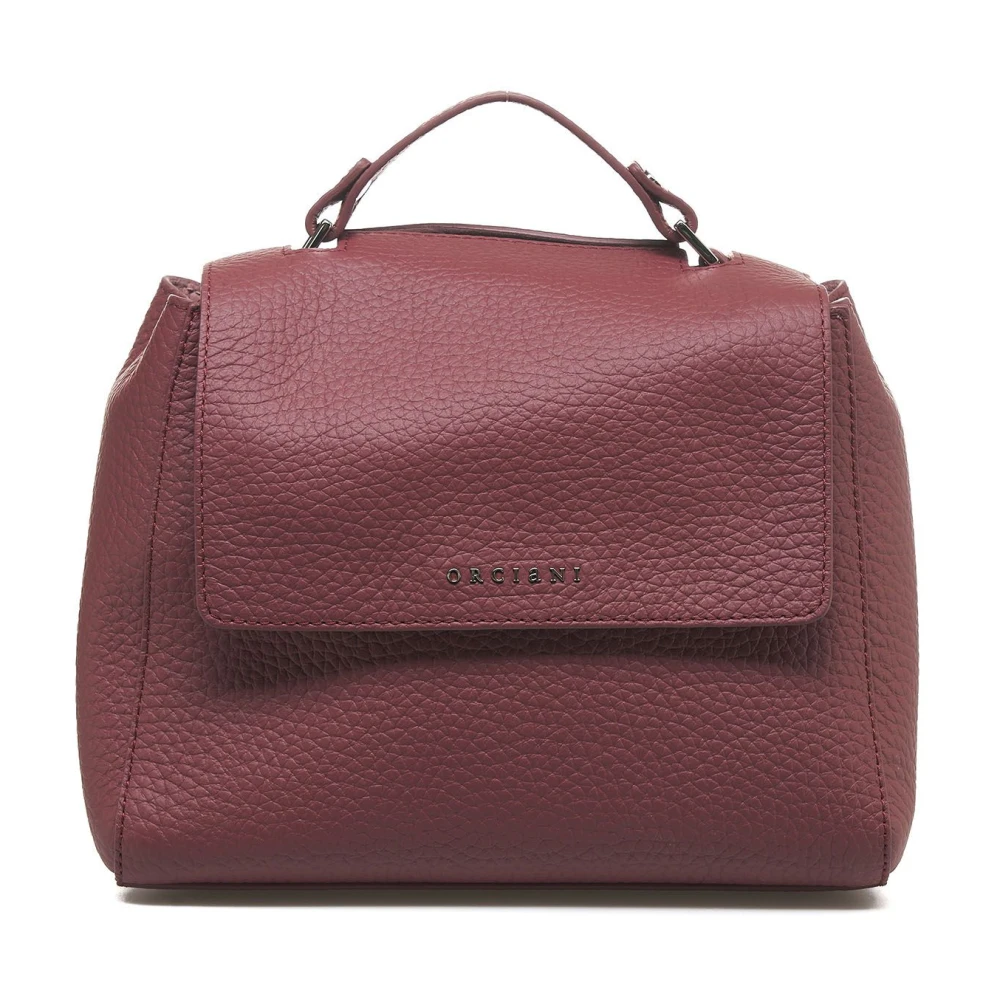 Orciani Rode leren handtas Sveva Soft Small Red Dames