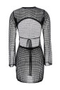 flexage-zwarte-crewneck-jurk-met-ruitmotief