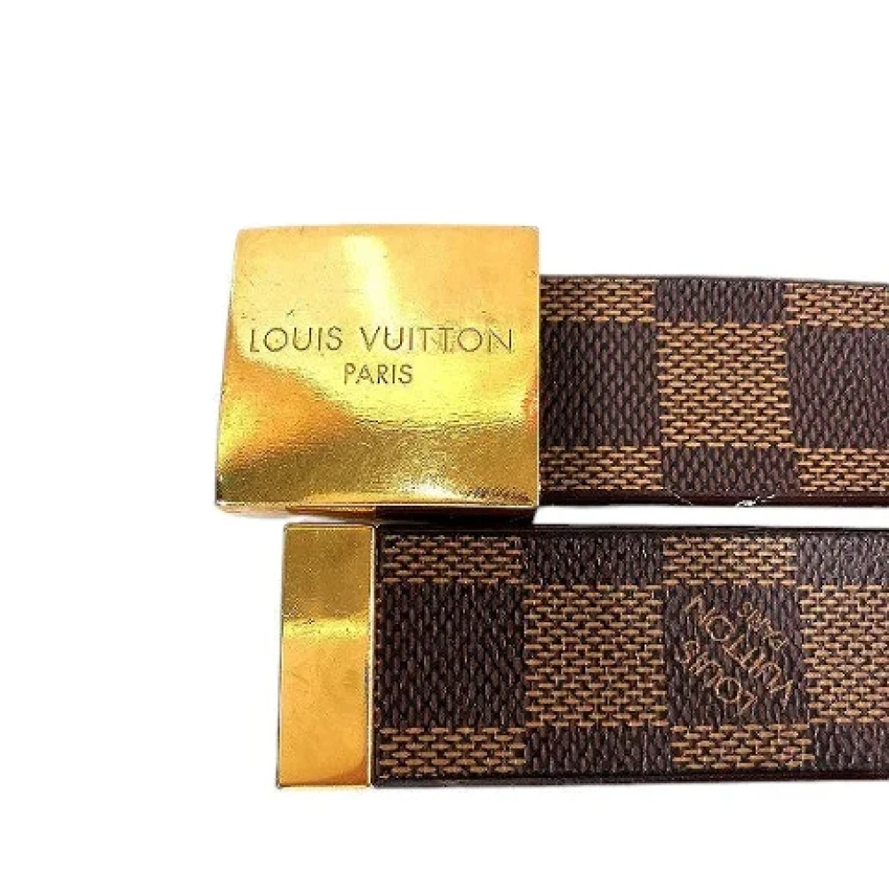 Louis Vuitton Vintage Pre-owned Canvas belts Brown Dames