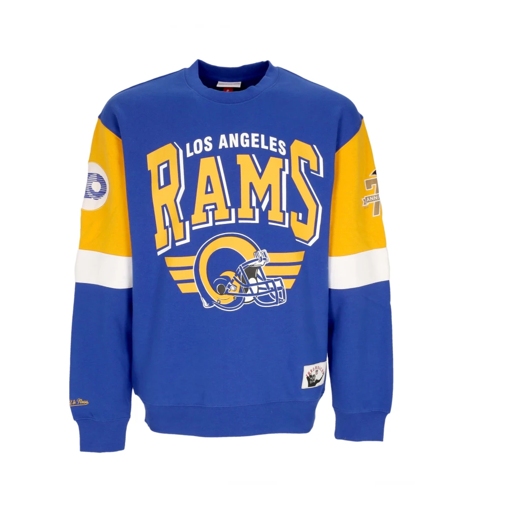Mitchell & Ness NFL Los Angeles Rams Crewneck Sweatshirt Blue Heren