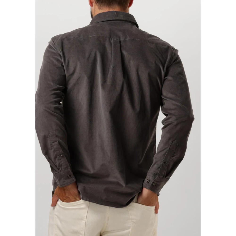 Anerkjendt Corduroy Casual Overhemd Gray Heren