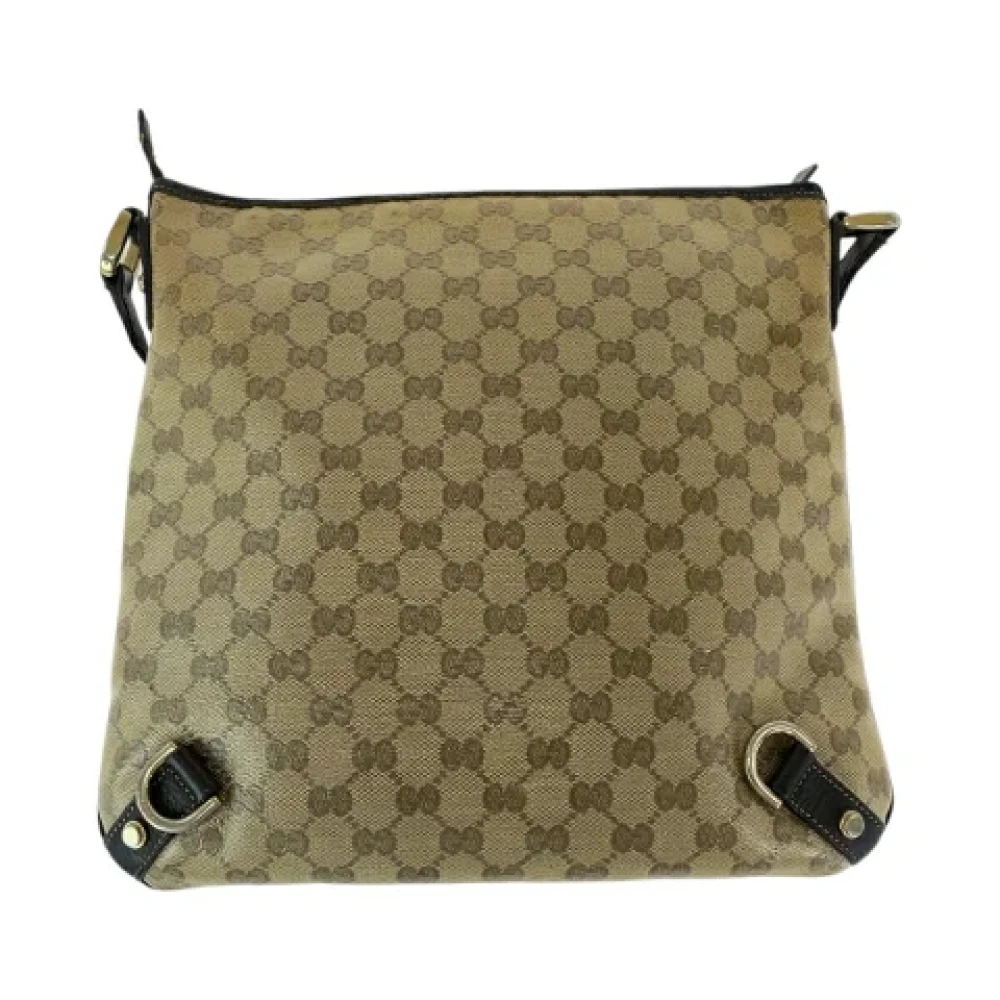 Gucci Vintage Pre-owned Canvas crossbody-bags Beige Dames