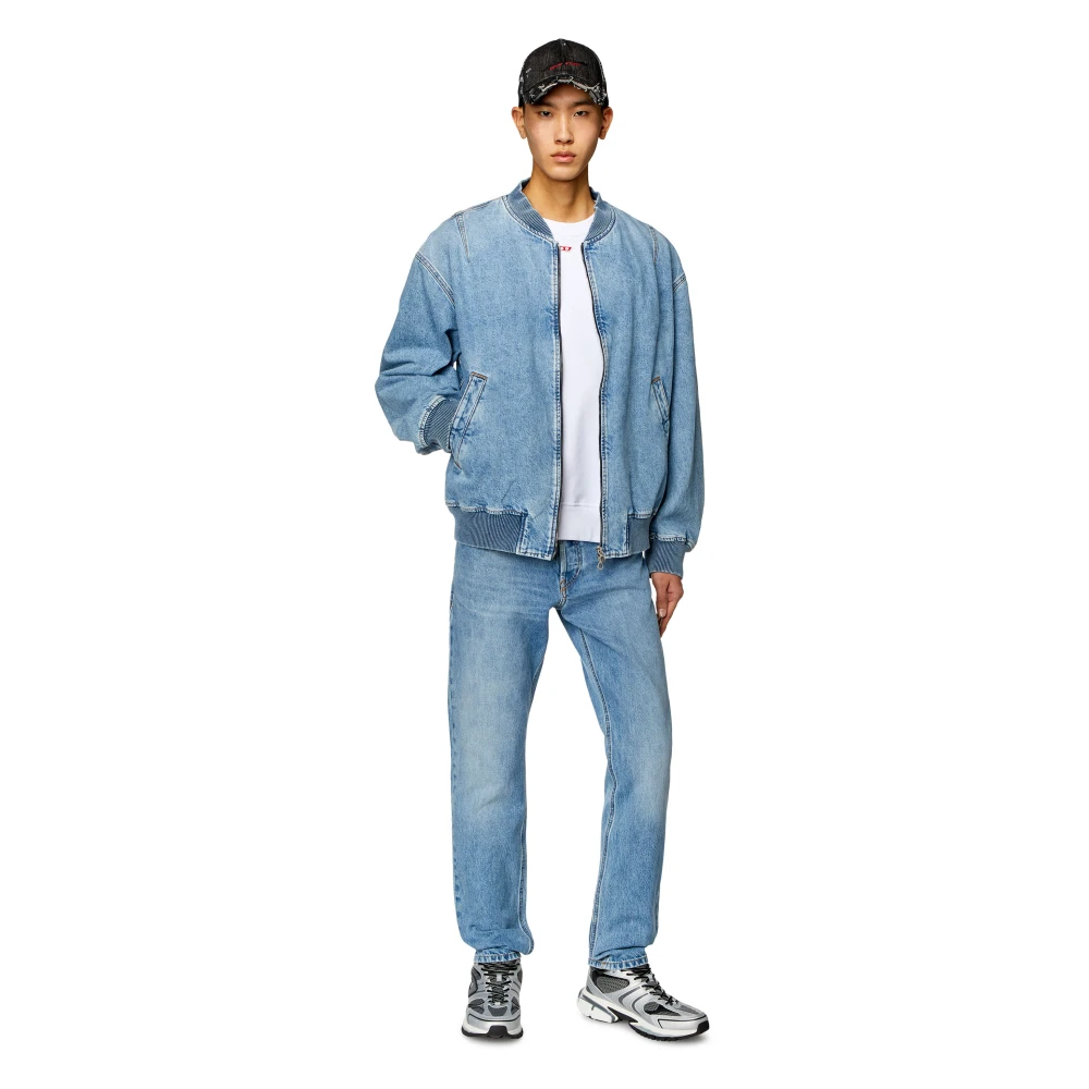 Diesel Bomber Denim Jack in denim Blue Heren