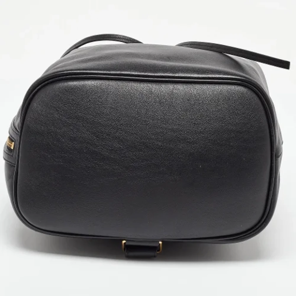 Yves Saint Laurent Vintage Pre-owned Leather shoulder-bags Black Dames