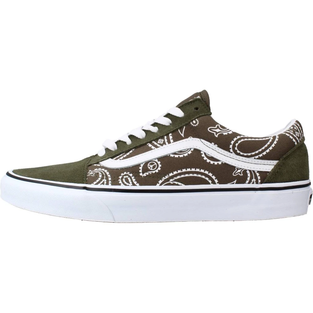 Vans Moderne Old Skool Sneakers Heren Schoenen Groen
