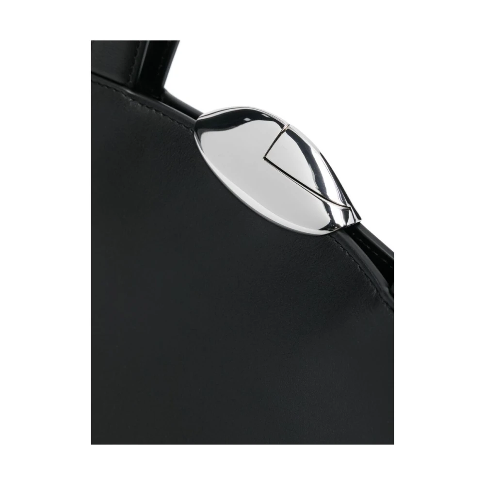 Benedetta Bruzziches Zwarte Leren Tote Tas met Magnetische Sluiting Black Dames