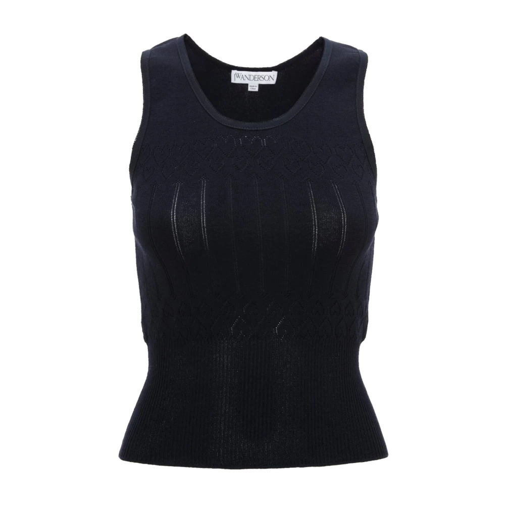 JW Anderson Sleeveless Tops Blue Dames