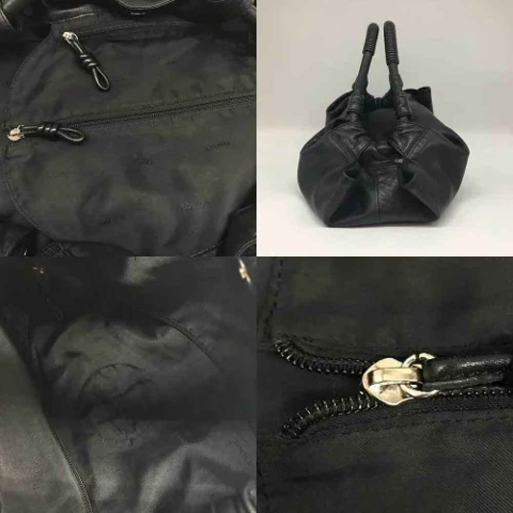 Loewe Pre-owned Leather handbags Black Dames