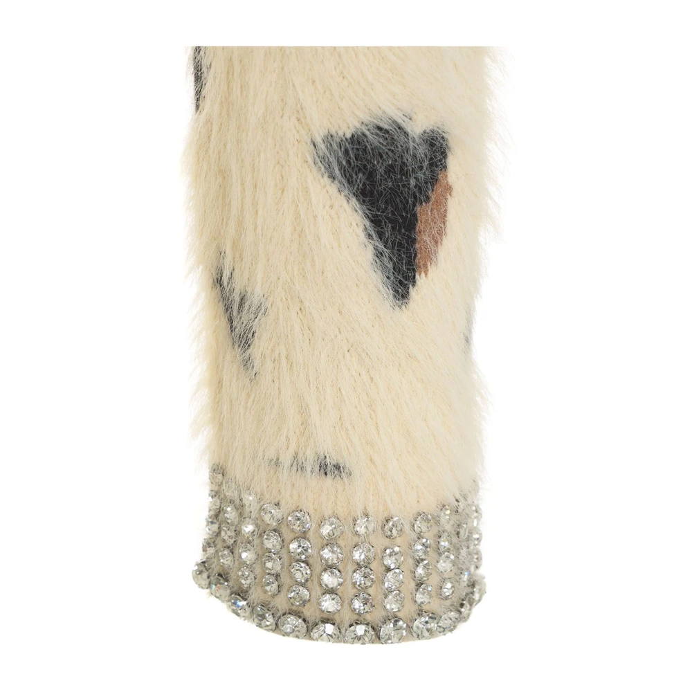Blugirl Dierenprint Crew Neck Cardigan Beige Dames