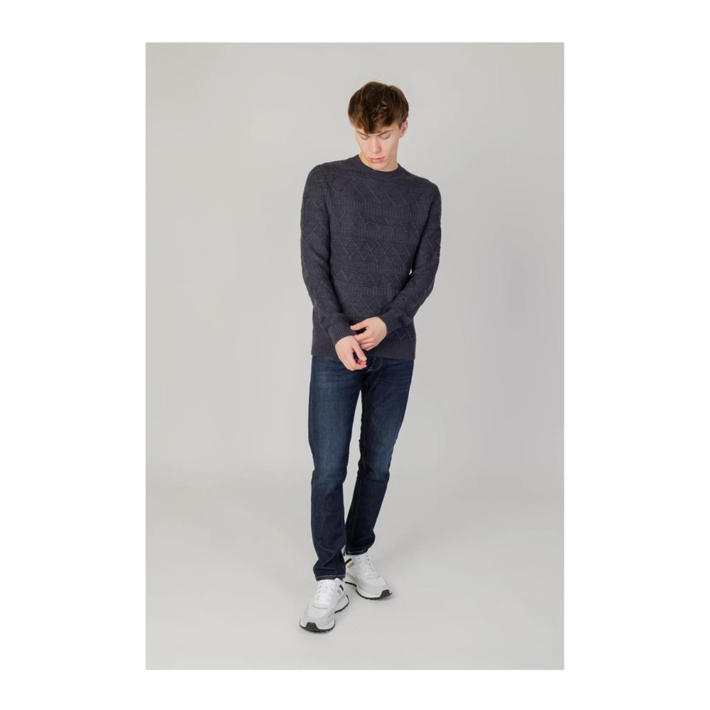 Only & Sons Gezellige Katoenmix Sweater Blue Heren