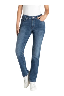 Melanie Jeans Straight-Leg Blå Tvätt