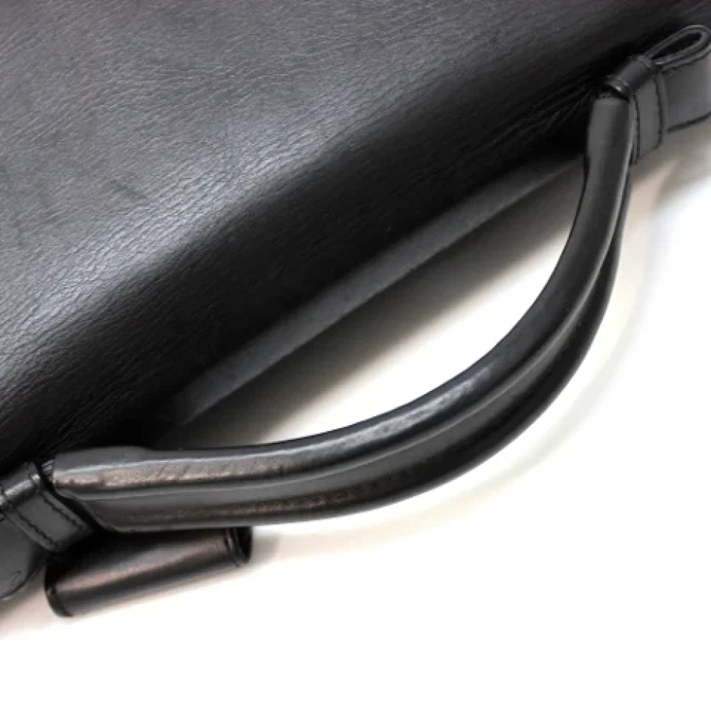 Bottega Veneta Vintage Pre-owned Leather handbags Black Heren
