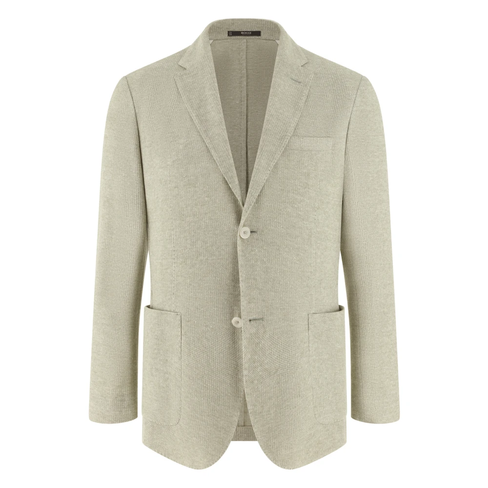 Boggi Milano Uomo Verde - B Jersey Micro Textured Jacket - Jackets - 2XL