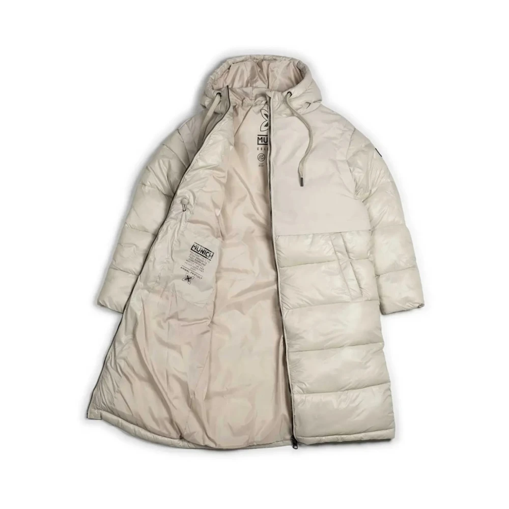 Munich Puffer Wind Coats Beige Dames