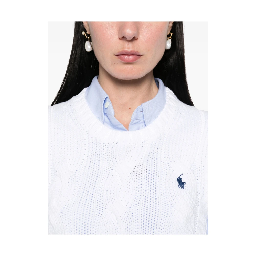 Ralph Lauren Trui White Dames