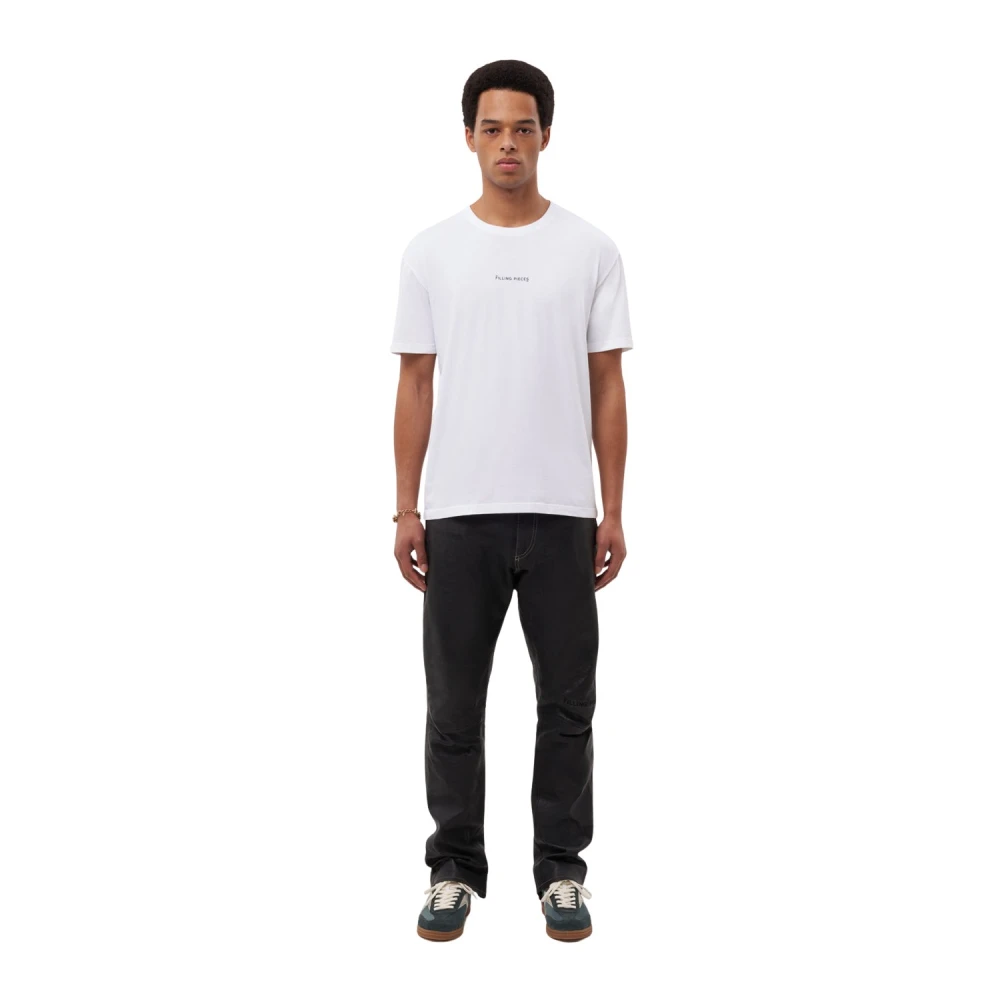 Filling Pieces T-shirt Slim White Heren