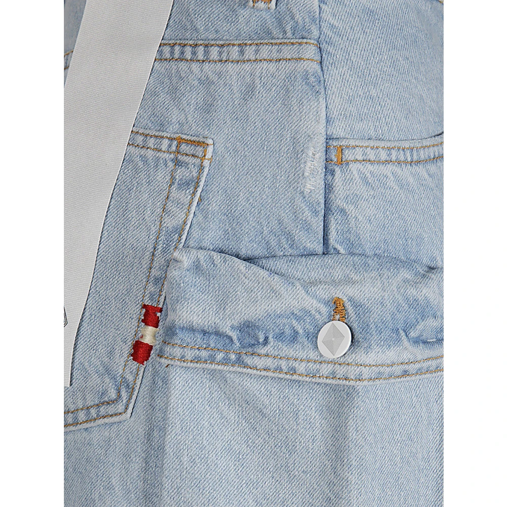 Amish Logo Denim Jeans Blue Dames