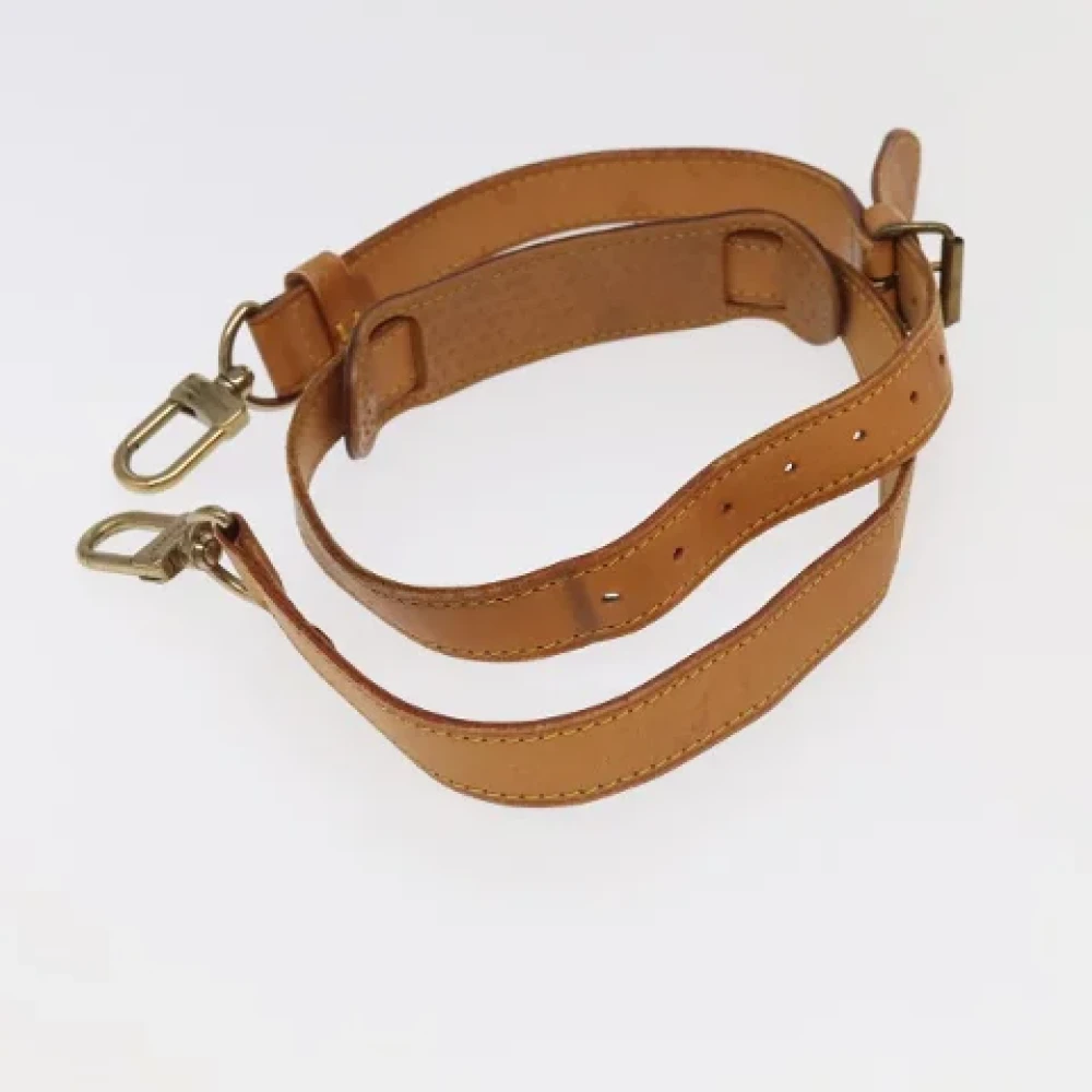 Louis Vuitton Vintage Pre-owned Leather home-office Beige Dames
