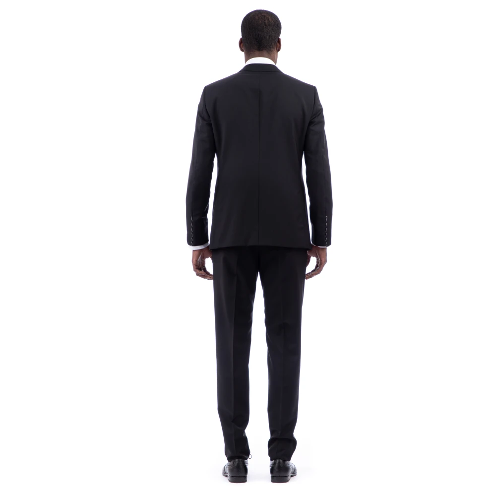 Caruso Zwarte Miura Drop 8R Tailored Jurk Black Heren