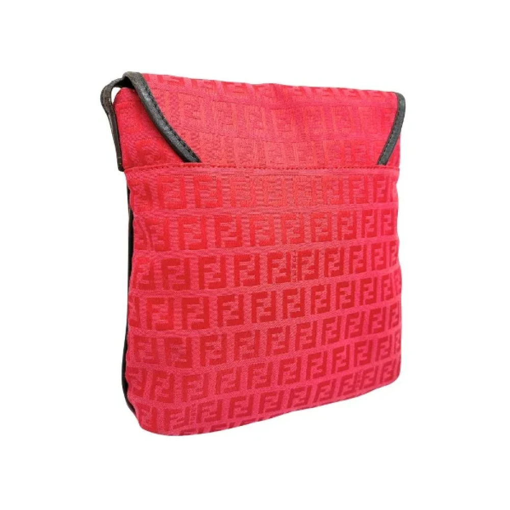 Fendi Vintage Pre-owned Cotton fendi-bags Red Dames