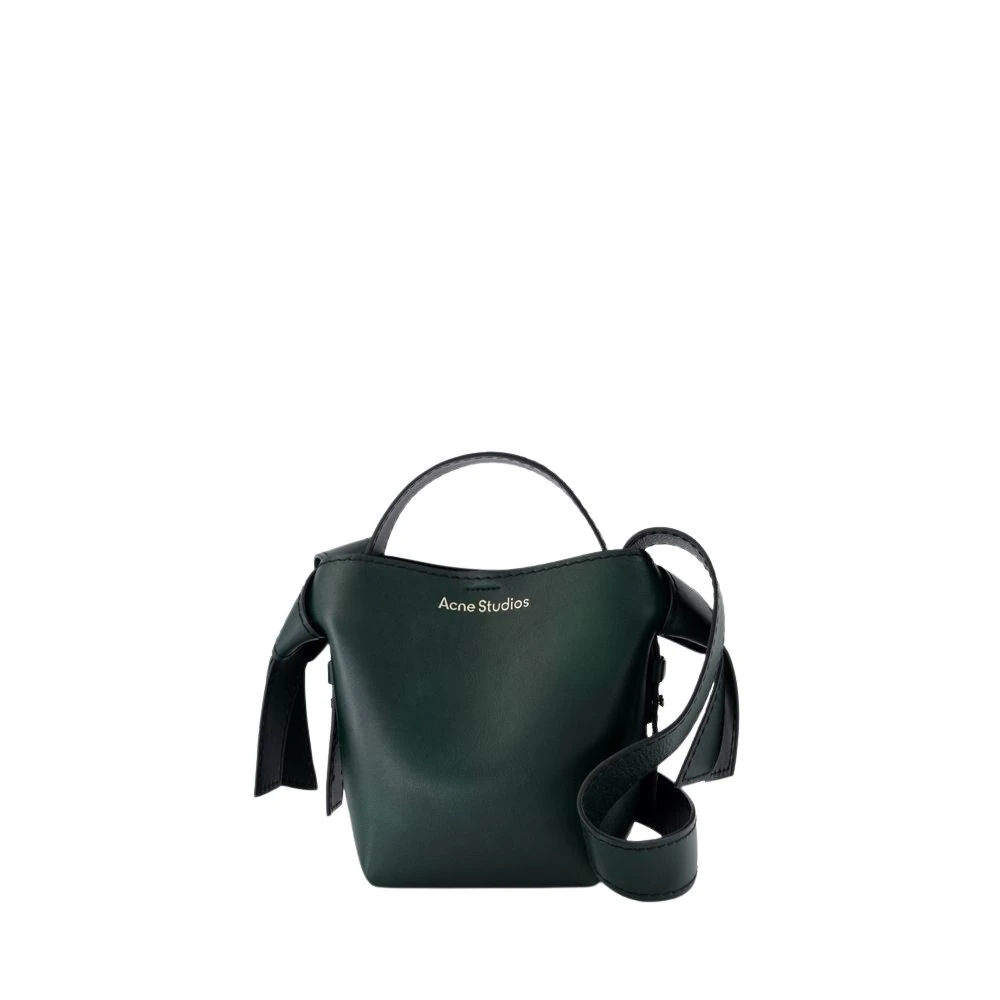 Acne Studios Groene leren Crossbody tas Green Heren